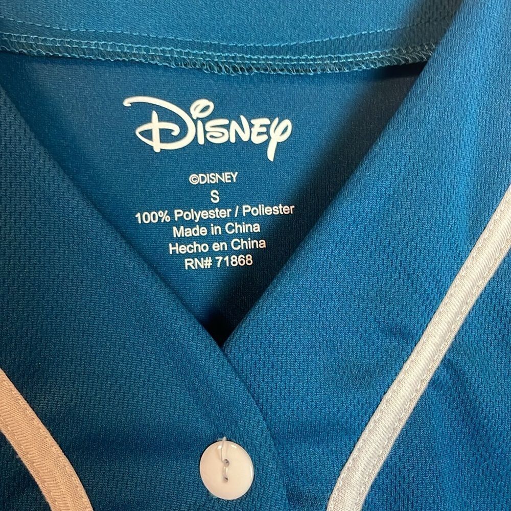 NWT Lilo & Stitch Baseball Jersey Walt Disney World Adult Junior Small - Picture 4 of 6